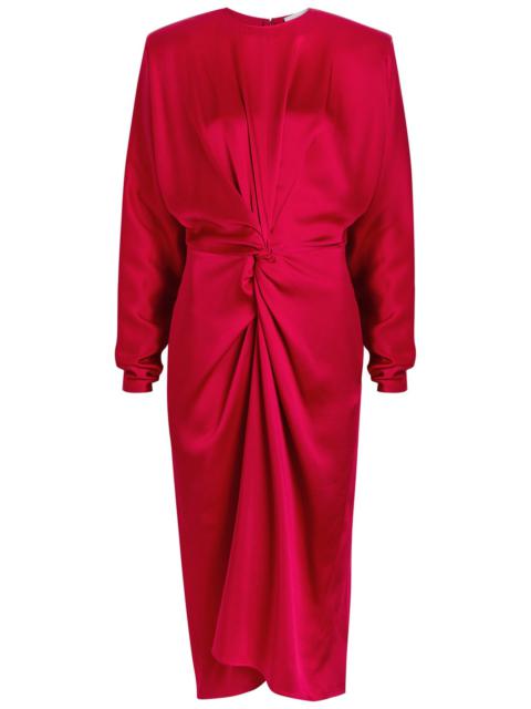 Stella McCartney Stella Mccartney Twisted Satin Midi Dress