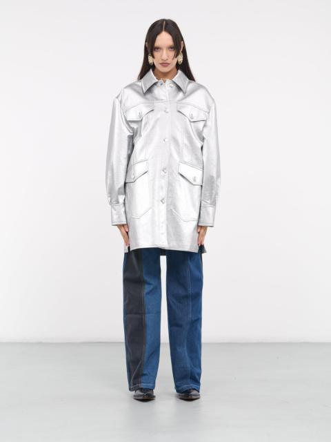 Moschino Coated Overshirt Jacket
