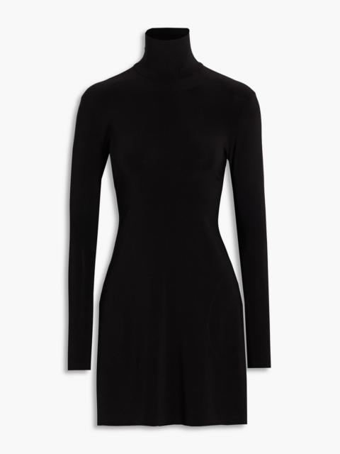 NORMA KAMALI Stretch-jersey turtleneck mini dress