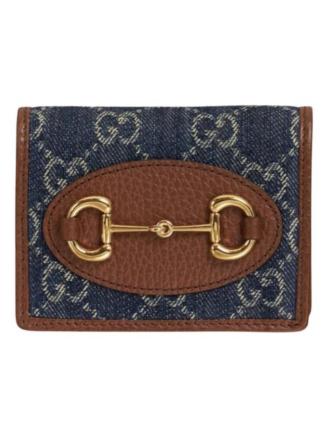 GUCCI Horsebit 1955 leather wallet