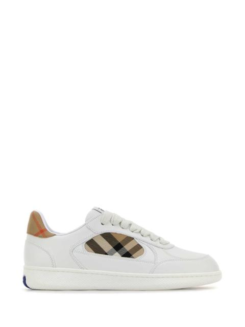 Burberry Burberry Women White Leather Terrace Sneakers