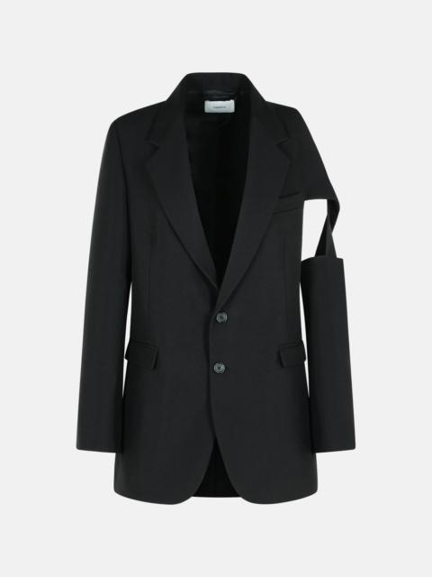 COPERNI 'CUTOUT' BLACK POLYESTER BLAZER