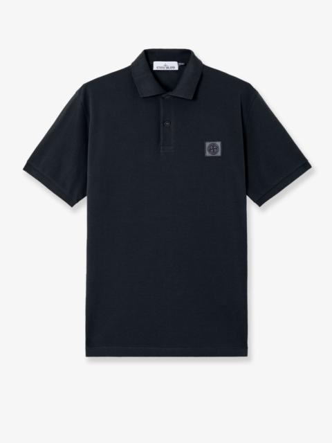 Stone Island Stone Island Organic Cotton Polo Shirt Blue Men