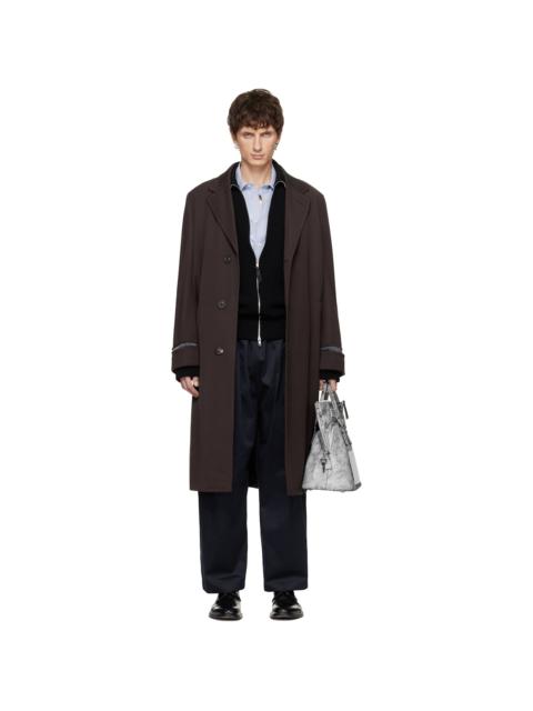Maison Margiela Brown Virgin Wool Coat