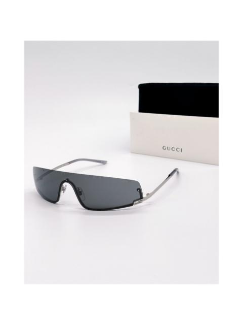 GUCCI NEW GUCCI SUNGLASSES GG1561S 001 SILVER SHIELD UNISEX GUCCI