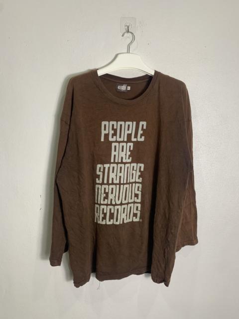 Other Designers Vintage - Nervous Records Oversize 5L Long Sleeve tshirt