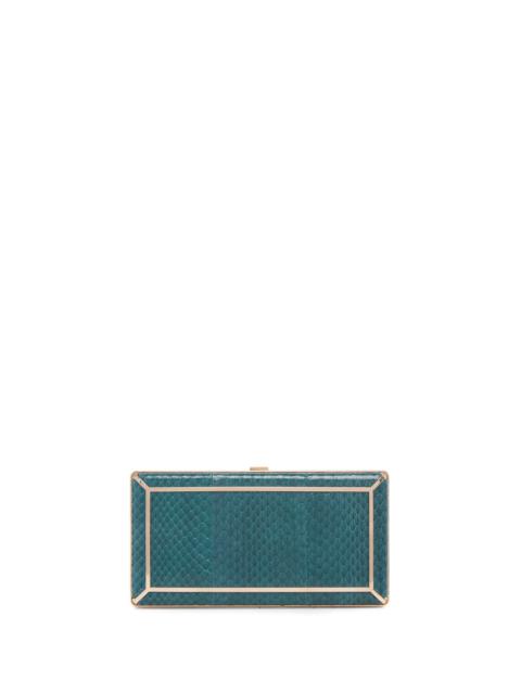 GABRIELA HEARST Callas Clutch in Green Snakeskin