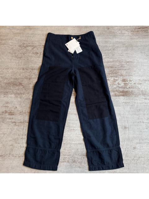 visvim VISVIM ICT EX WIDE CHINO PANTS navy blue wool