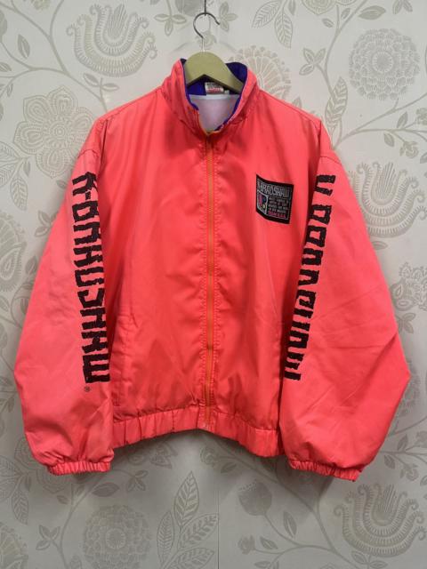 Vintage 80s Surf Style Jacket Fluorescent Red Hawaii USA