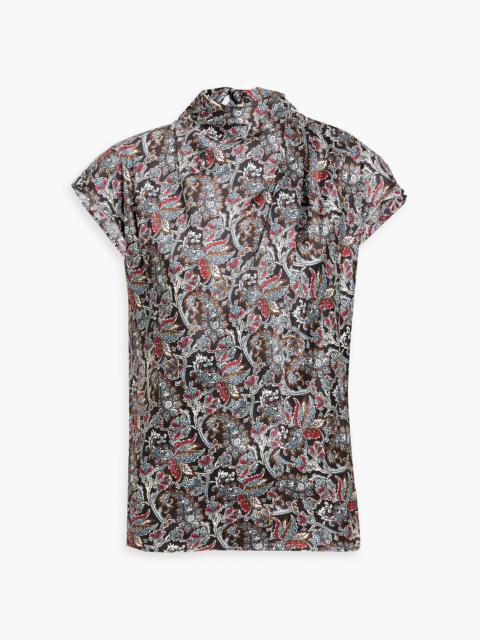 VERONICA BEARD Leilany paisley-print silk-blend blouse