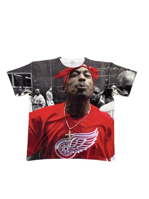 Other Designers Eminem × Vintage × Wu-Tang Clan - VINTAGE HIP HOP LEGEND TUPAC SHAKUR BIG PHOTO TSHIRT