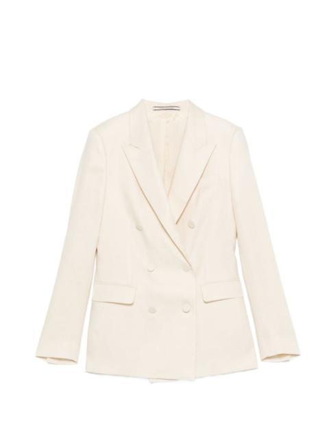 Other Designers Tagliatore Women Linen Double-Breasted Suit