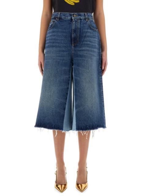 Chloé Chloé Women Patchwork Denim Bermuda Shorts