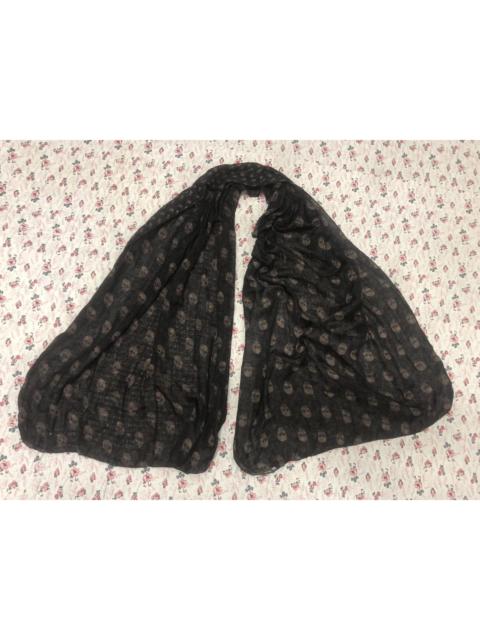 Designer - Wool scarf skull design