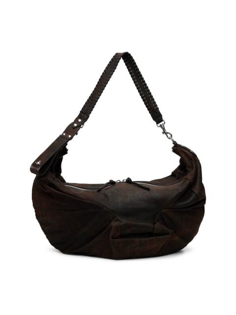 Vivienne Westwood Brown Agnes Large Shoulder Bag
