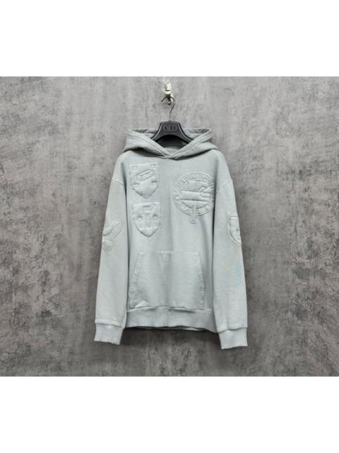 Louis Vuitton Louis Vuitton embossed logo washed hoodie
