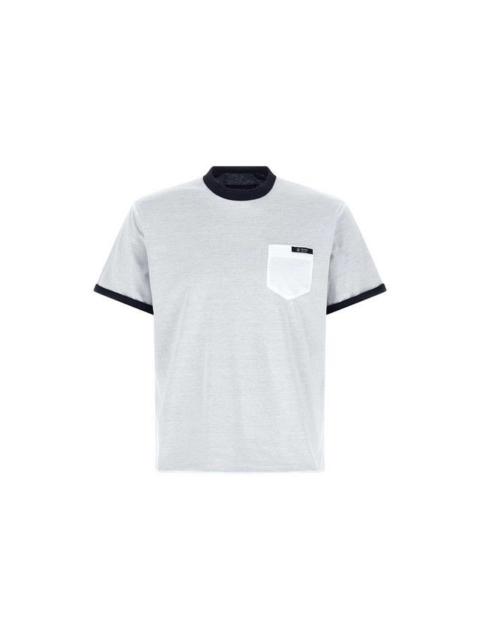 Prada PRADA White/Black Reversible Cotton T-shirt New & Authentic