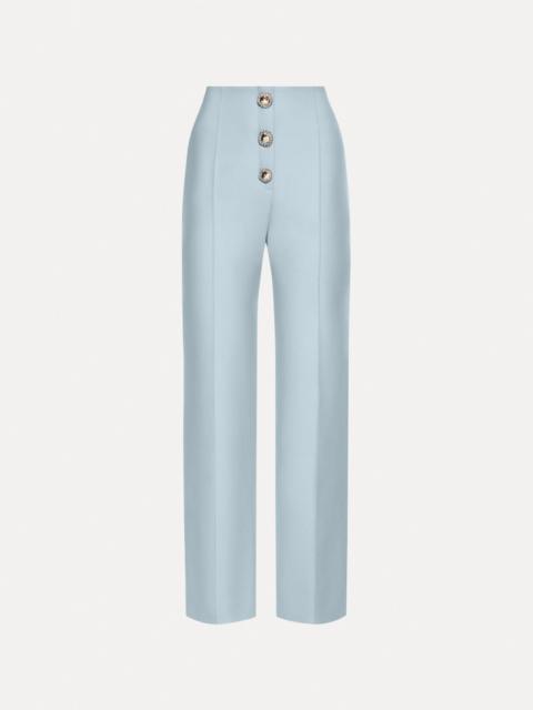 Oscar de la Renta BUTTON-DETAILED WOOL PANT