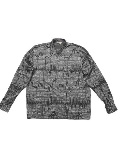 Other Designers Designer - Kansai Yamamoto Japan Greek Hebrew Fullprint Shirt (D680)