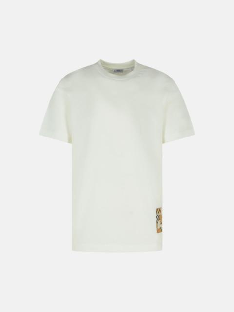 Burberry WHITE COTTON T-SHIRT