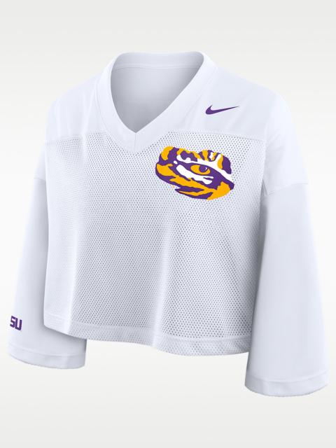 Nike LSU Jersey Women's Nike Dri-FIT College Cropped Top