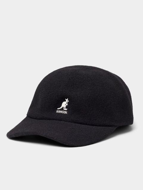 BNWT AW23 KANGOL EMBROIDERED LOGO WOOL CAP BLACK M