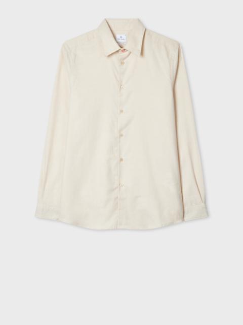 Paul Smith Ecru Cotton and Wool-Blend Flannel Shirt