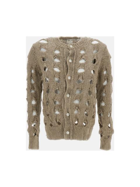 Comme Des Garçons Short Perforated Cardigan