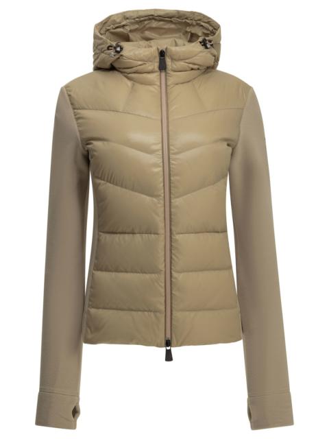 Moncler Grenoble Moncler Grenoble Padded Zip-up Sweatshirt Beige