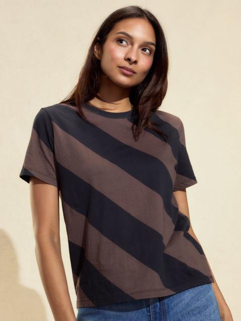 CYNTHIA ROWLEY Diagonal Stripe Tee