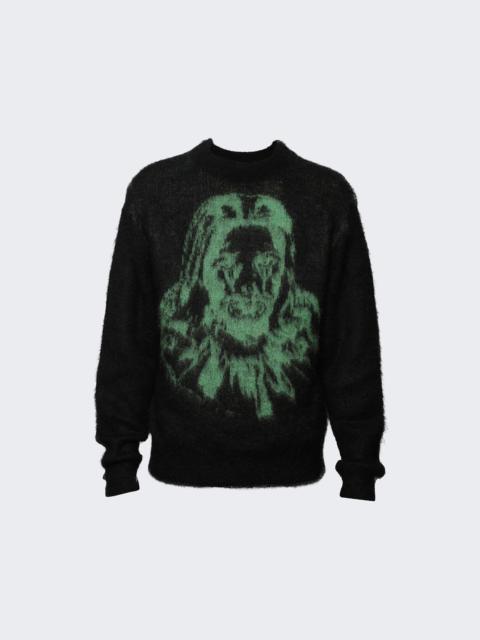 SAINT M×××××× X Born X Raised Clown Knit Sweater Black