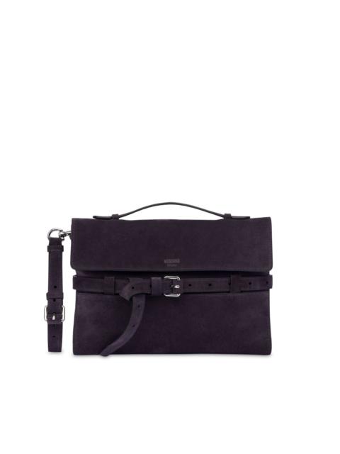 Moschino Tie Me logo-debossed tote bag