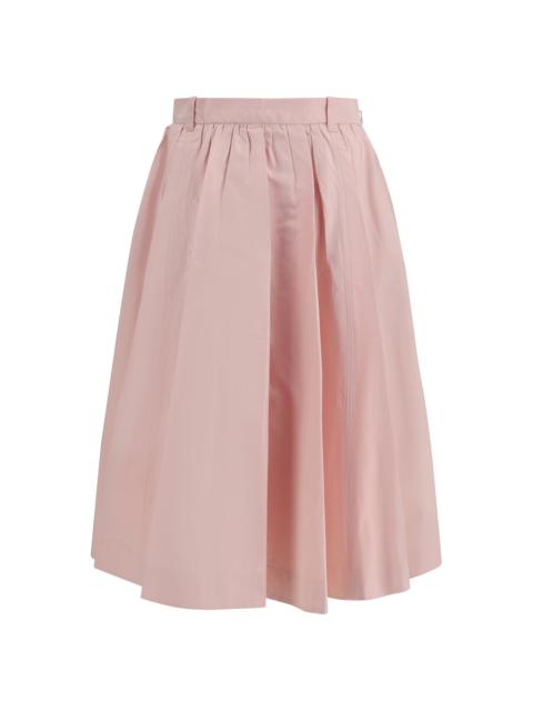 Prada Prada Long Silk Skirt Alabastro