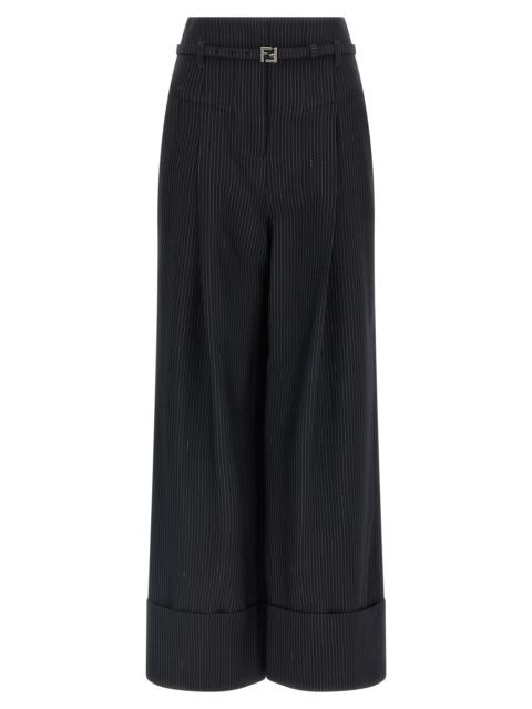 FENDI Fendi Women Pinstripe Wool Pants