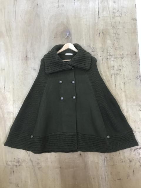 Other Designers Homespun Knitwear - Loose Cardigan Sleeveless Knit Poncho