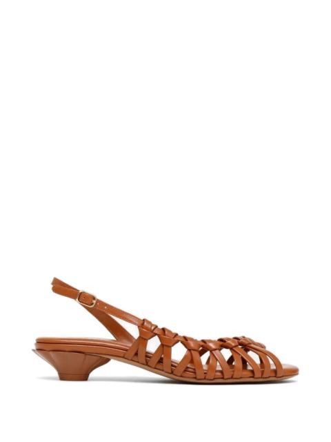 Chloé Estra Sandals in Terracotta Brown