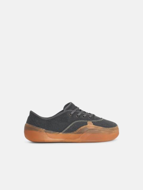 ERL 'COUPES' 'PIRATE BLACK' COTTON SNEAKERS