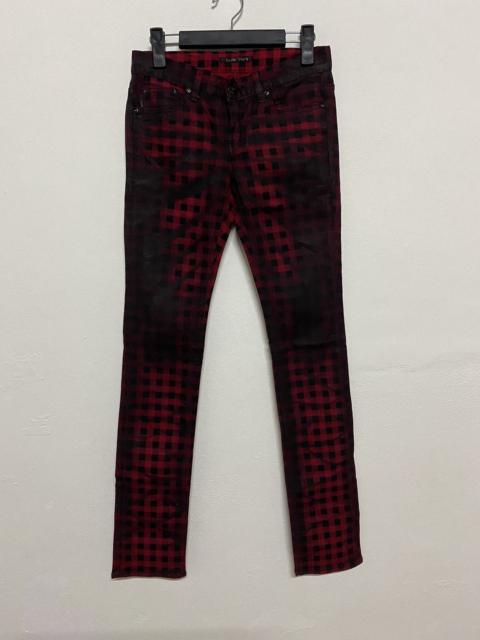 Japanese Brand - Japan Brand Double Stitch Buffalo Check Plaid Wet Pant