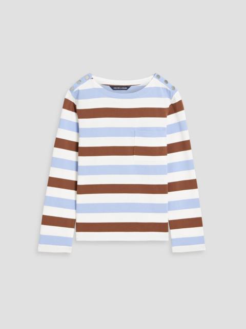 VERONICA BEARD Hovey striped cotton top