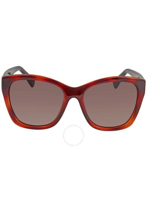 FERRAGAMO Salvatore Ferragamo Brown Cat Eye Ladies Sunglasses SF957S 214 56