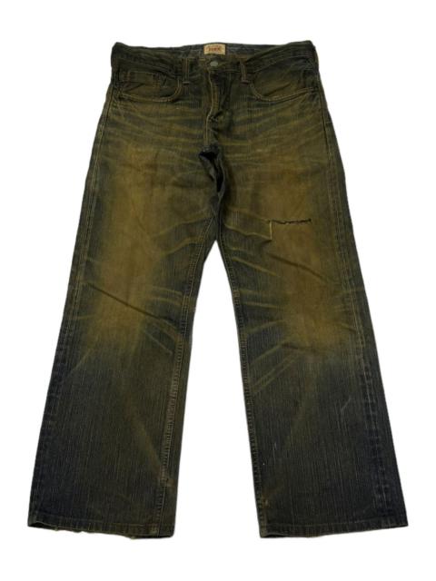 Other Designers EDWIN RUSTY MUD WASH BAGGY DISTRESS DENIM JEANS