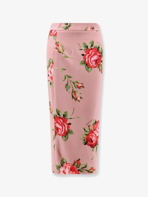 Dolce & Gabbana Dolce & Gabbana Women Stretch Silk Long Skirt