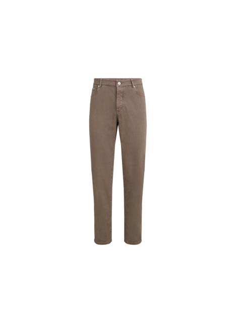 Brunello Cucinelli Brunello Cucinelli Lightweight denim trousers in Hazelnut at Nordstrom