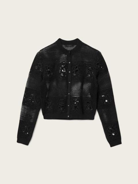 ALLSAINTS KYRA OPEN KNIT CROCHET CARDIGAN