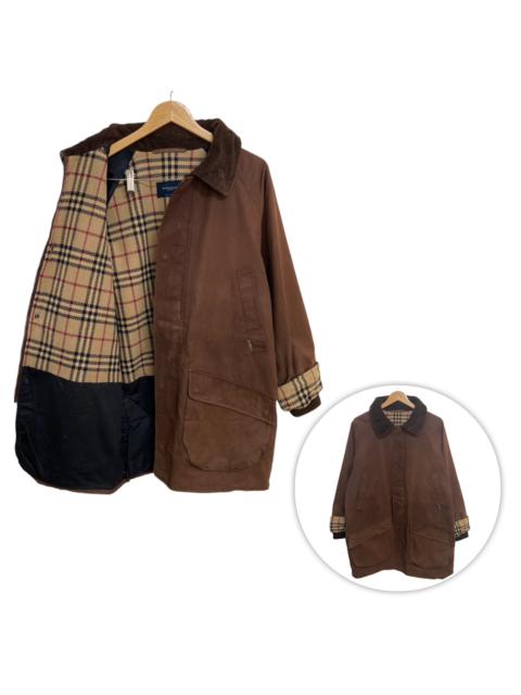 Burberry Vintage Burberry London Nova Check Wax Jacket England Made
