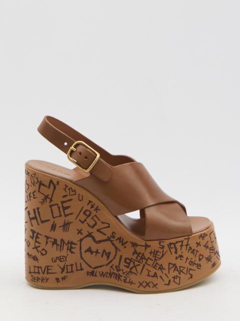 Chloé Chloe Maxime Wedge Sandals