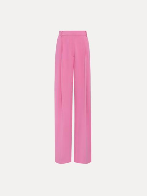 Oscar de la Renta WIDE LEG SILK GEORGETTE PANT