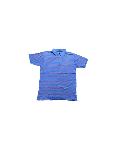 Other Designers Vintage - Rare Vintage Hang Ten Classic Striped Polo Tee Blue Label
