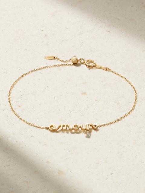 PERSÉE Amour 18-karat Gold Diamond Bracelet