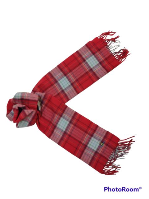 Other Designers Designer - Iconic Nova Checked Vivien Westwood Scarf/Muffler